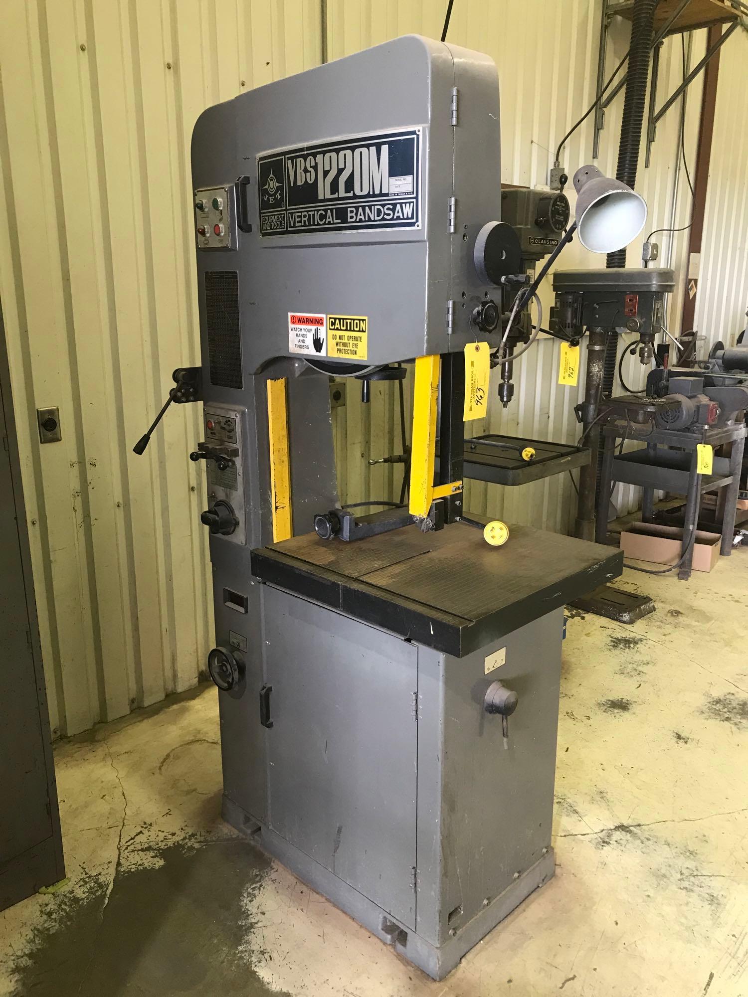 Jet Vbs M Vertical Band Saw Variable Speed Proxibid