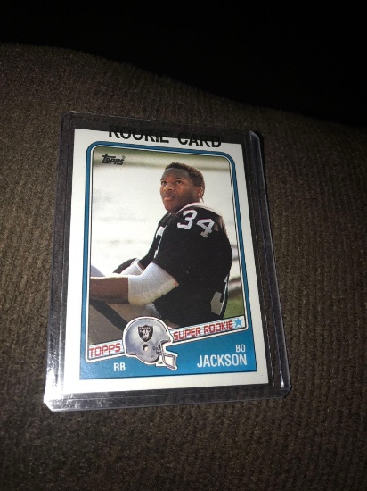 Topps Bo Jackson Rookie Card Los Angeles Raiders No 327 Art Antiques