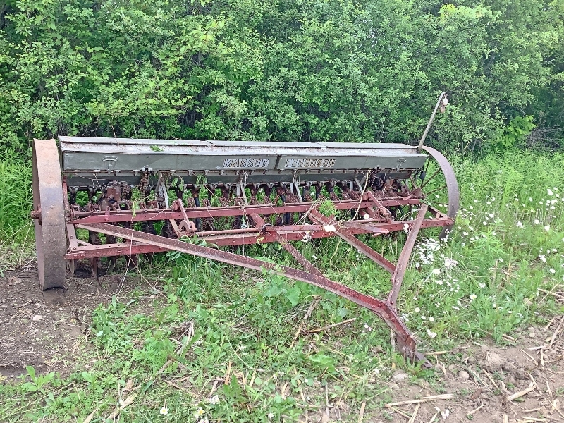 Antique Massey Ferguson Seed Drill On Steel Proxibid