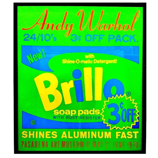 Andy Warhol Brillo silk screen Ad Poster.