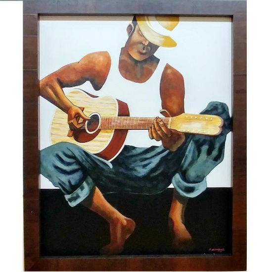 "Jivin in Jamaica" Oil on Canvas by C. Williams