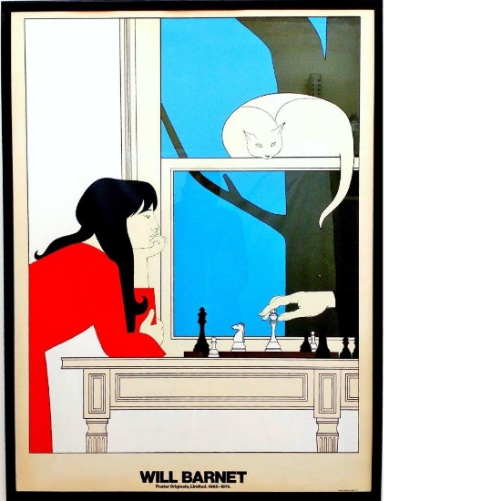 Will Barnet original print silk screen "Seventh Season"