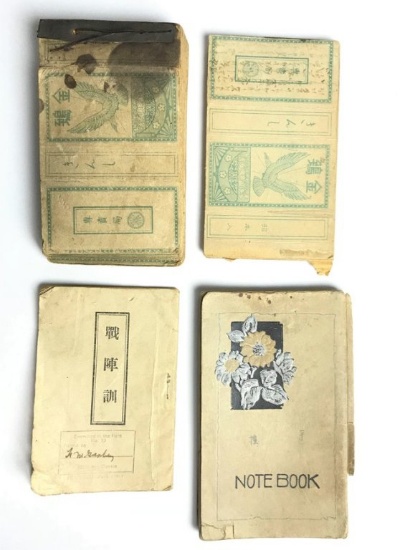 WW2 Japanese Notebooks & Dairy
