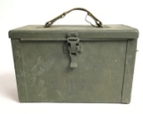 WW2 US Military M17 50 Cal Ammo Box with Dummy Rou