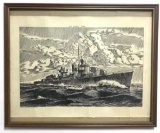USS Waller WW2 Copyright 1944 Will Cressy