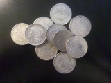 Lot of Ten 1921 Morgan Dollars