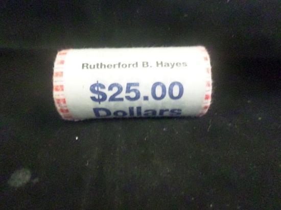 Roll of 25 Rutherford B Hayes Dollar Coin