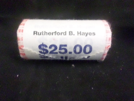 Roll of 25 Rutherford B Hayes Dollar Coin