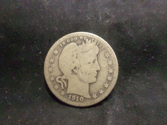 1910 D barber Quarter