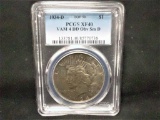 1934 D PEACE DOLLAR DDO SMALL D PCGS XF-40