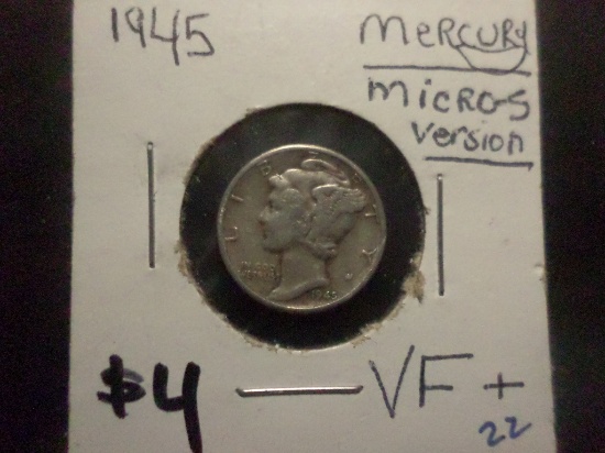 1945 MERCURY DIME