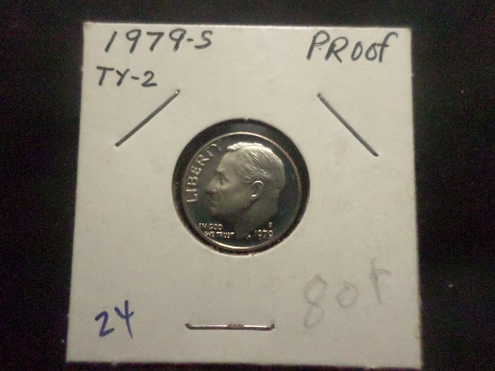 1979 S TYPE 2 ROOSEVELT DIME PROOF