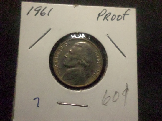 1961 JEFFERSON NICKEL PROOF