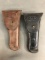 2 WW2 U.S. M1911 pistol leather holsters