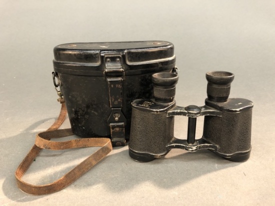 WW2 German DOW Dienstglas 6x30 binoculars and case