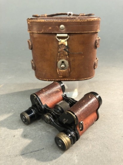 WW1 U.S. Busch Prisma-Binocle Mod. Stellux in case.
