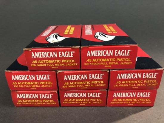 400 rounds American Eagle .45 Auto - 230 grain FMJ