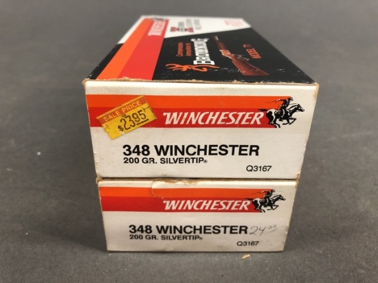 36 rounds of Winchester Super-X 348  Winchester- 200gr Silvertip