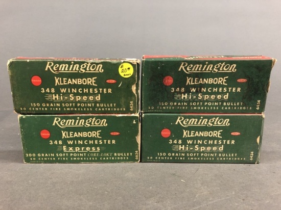 49 rounds Remington Hi-Speed 348 Winchester- 150gr soft point