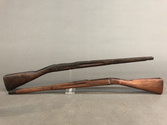 2 U.S. M1903 rifle stocks.