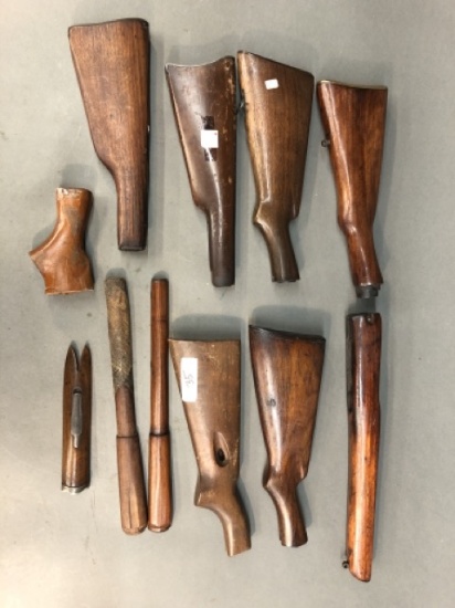 11 Firearm butt stocks, fore ends, and others.
