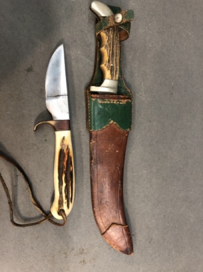 Two stag handle knives