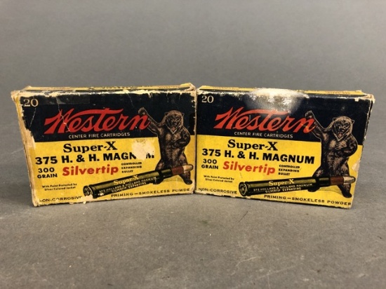 40 rounds of Western Super-X 375 H&H Magnum - 300gr Silvertip