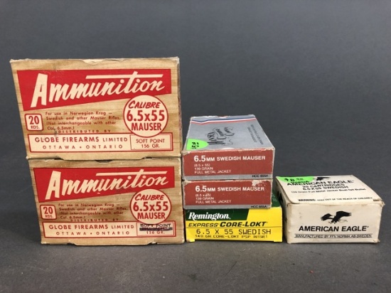 120 rounds of assorted 6.5x55 Mauser