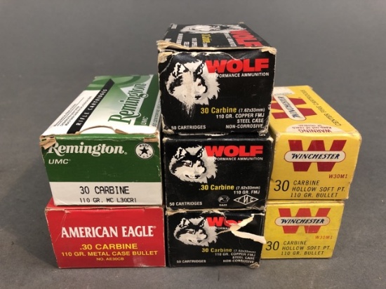 305 rounds of assorted 30 carbine