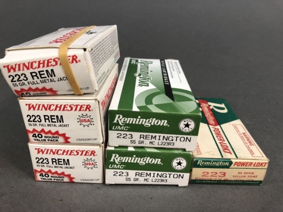 180 rounds of assorted 223 Remington
