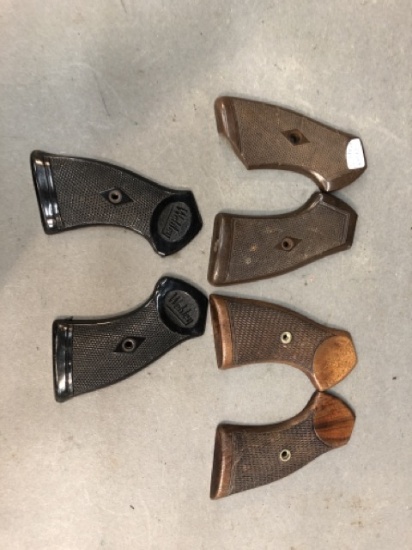 Three sets of Webley revolver grips