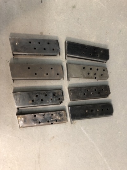 Group of single stack pistol magazines
