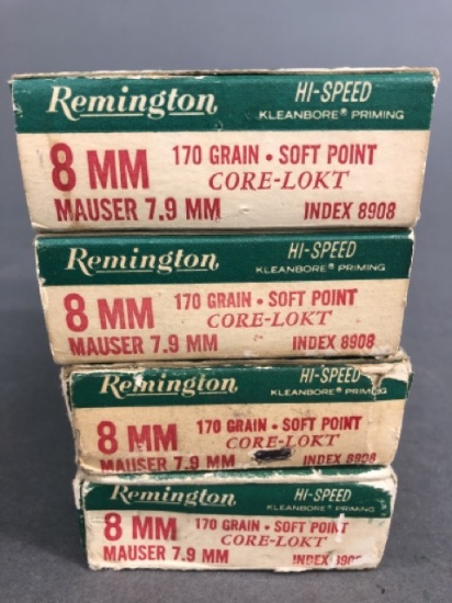 78 rounds of Remington Hi-Speed 8mm Mauser - 170 grain CORE-LOKT