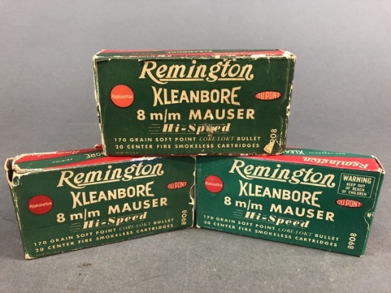 39 rounds of Remington Kleanbore 8mm Mauser - 170 grain soft point