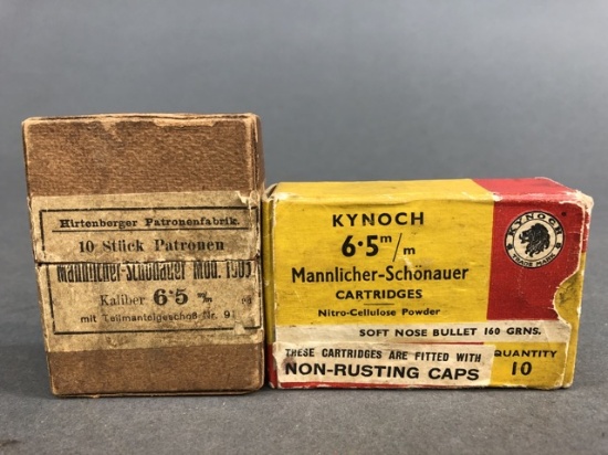 20 rounds of vintage 6.5 Mannlicher Schonauer