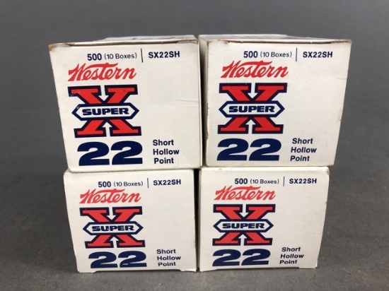 2000 rounds of Western Super X 22 short hollow points