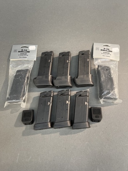 Group of Glock 36 magazines.