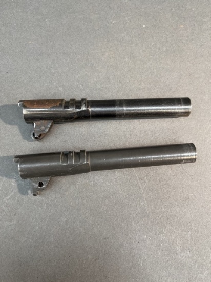 WWII U.S. Model of 1911 pistol barrels.