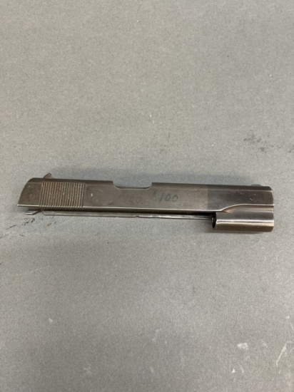 Colt Civilian Model 1911 pistol slide.