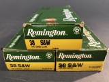 136 assorted rounds in three boxes of Remington 38 S&W - 146 grain lead