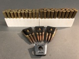 49 Rounds of 8mm Lebel with four Berthier 3-round clips