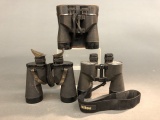 3 WW2 U.S. Navy binoculars