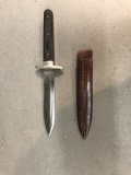BGI Co. knife with leather sheath