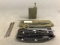 3 sets of military cleaning rods and oiler can