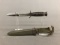 U.S. M3 fighting knife and M8A1 scabbard.