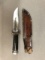 Marbles Gladstone hunting knife with sheath.