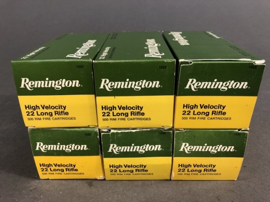3,000 rounds Remington high velocity 22 LR