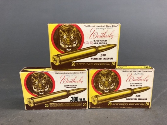 3 boxes of .300 Weatherby Mag. brass