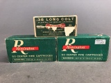 3 boxes of Remington .38 Long Colt ammo