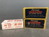 Three boxes of vintage .38 Super